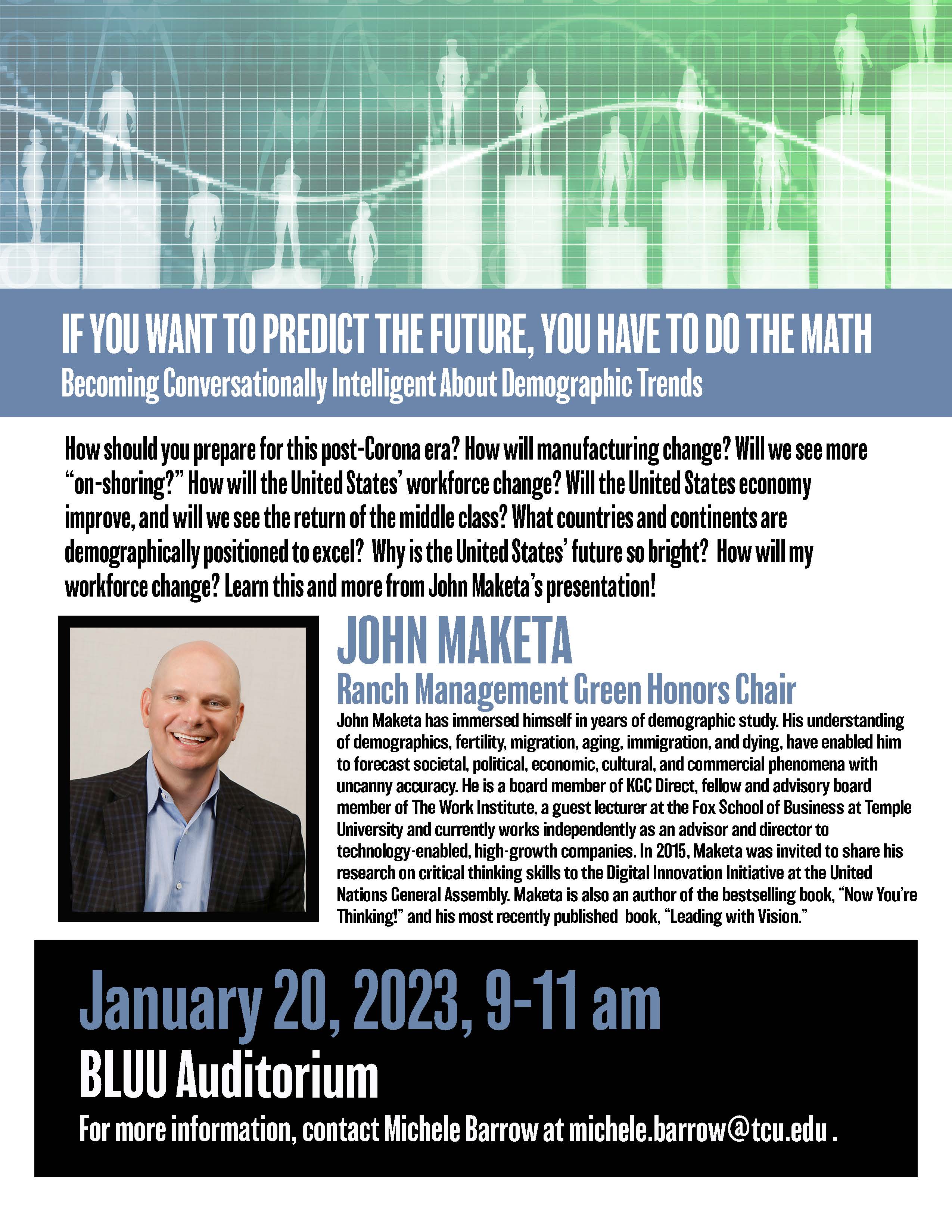 John Maketa.If You Want to Predict the Future, You Have to do the Math 01.20.2023 9am John Maketa.If You Want to Predict the Future, You Have to do the Math 01.20.2023 9am